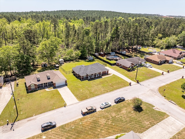 2795 Davis Mill Rd, Hephzibah, GA 30815 - birds eye view of property with a forest view