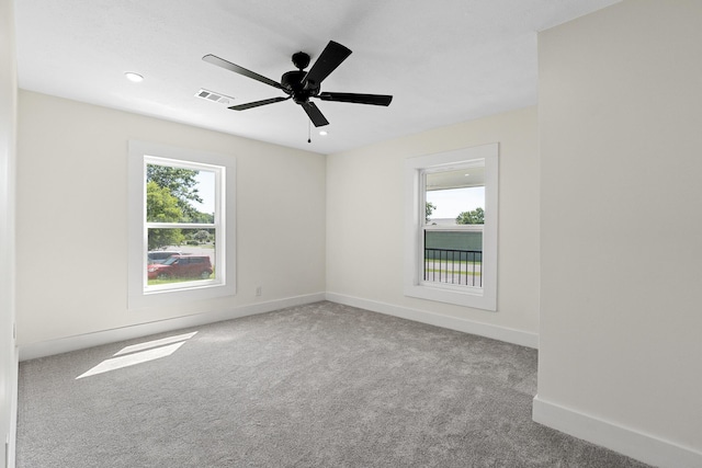 5 Elm St, Beech Island, SC 29841 - carpeted spare room featuring a ceiling fan and recessed lighting