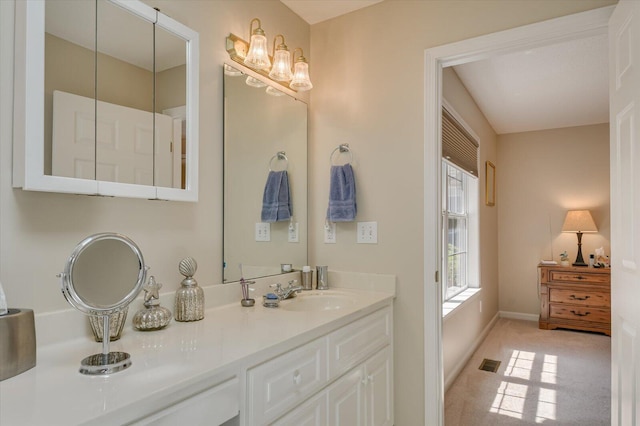 bathroom featuring vanity