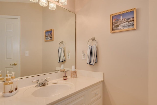 bathroom featuring vanity