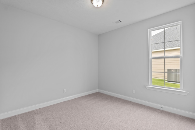 spare room with carpet floors