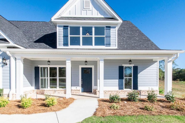 view of front of house with a porch