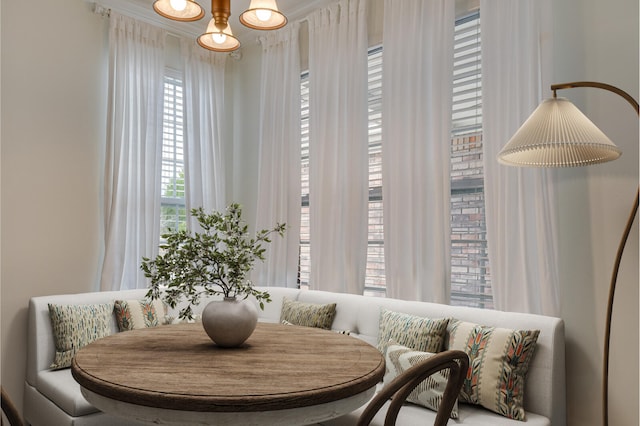 dining area with breakfast area