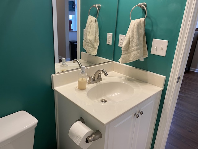1908 Aspen Green Way, Augusta, GA 30909 - bathroom with wood finished floors, vanity, and toilet