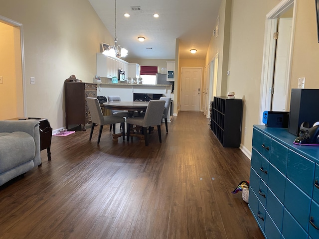 1908 Aspen Green Way, Augusta, GA 30909 - dining space with dark wood finished floors and recessed lighting