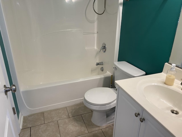 1908 Aspen Green Way, Augusta, GA 30909 - bathroom with tile patterned floors, toilet, vanity, and  shower combination