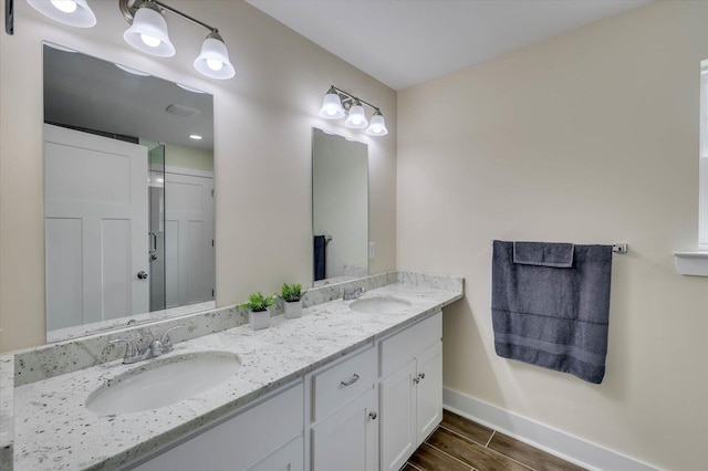 bathroom with vanity