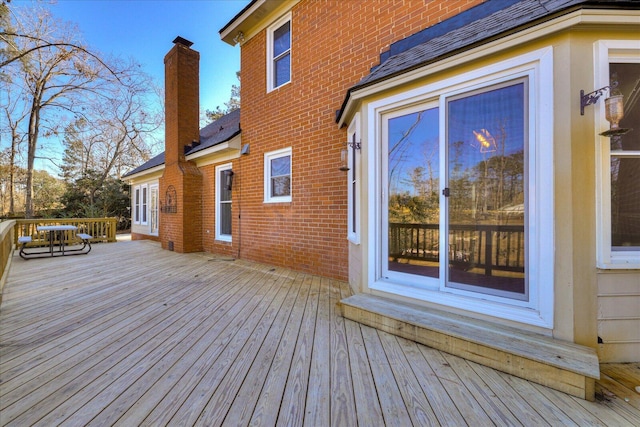 view of wooden terrace