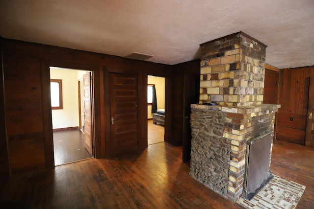 interior space with hardwood / wood-style flooring