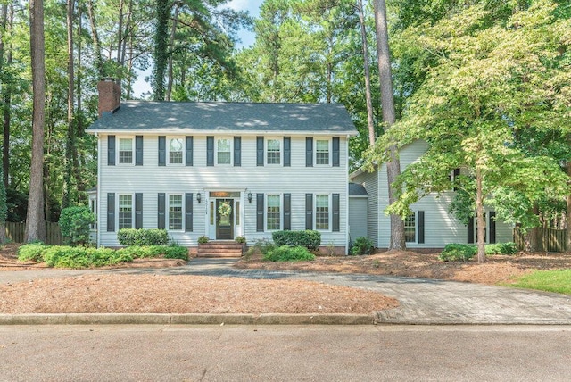 view of colonial inspired home