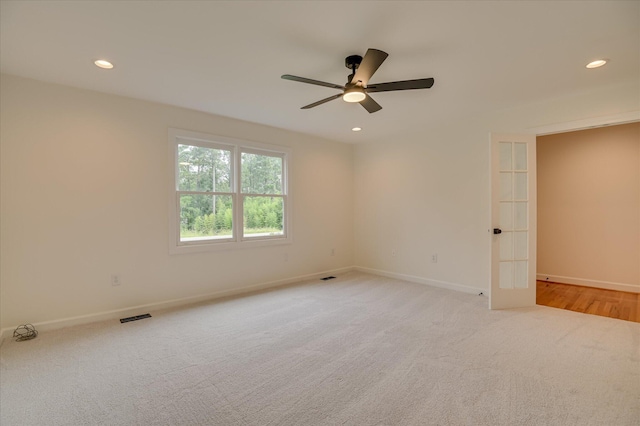 301 Misty Cv, Mccormick, SC 29835 - unfurnished bedroom featuring carpet flooring, recessed lighting, and a ceiling fan