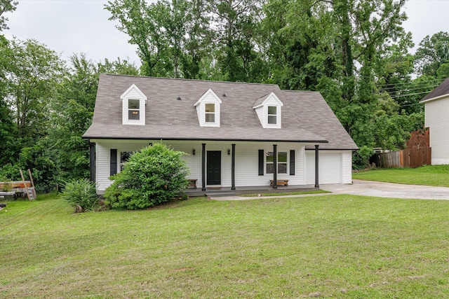 221 Creek View Cir, Martinez, GA 30907 - cape cod-style house featuring driveway, a porch, and an attached garage