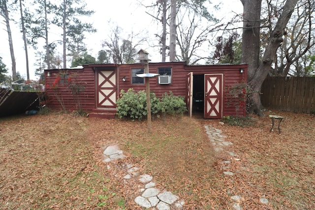 view of outdoor structure