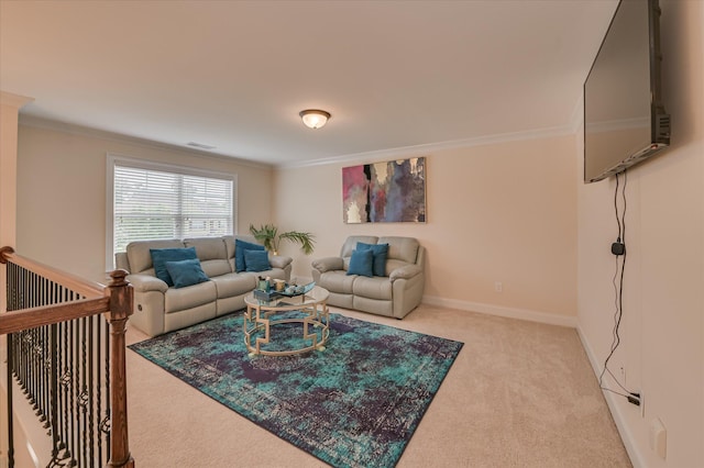 825 Burch Creek Dr, Grovetown, GA 30813 - living area with carpet and crown molding