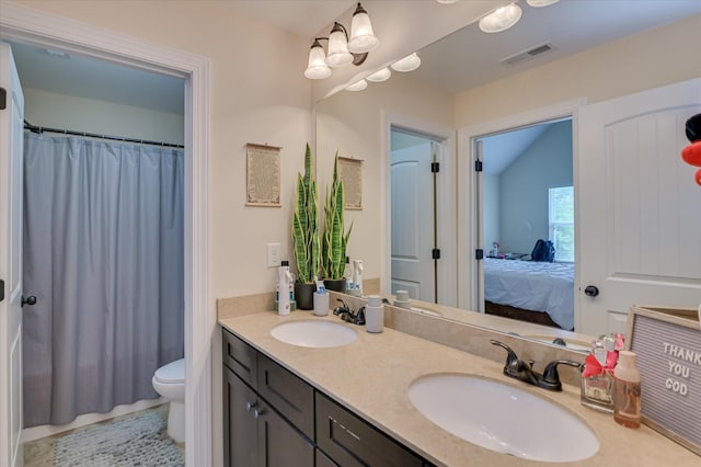 825 Burch Creek Dr, Grovetown, GA 30813 - ensuite bathroom featuring double vanity and a shower with curtain