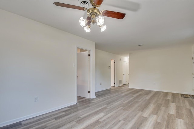 unfurnished room featuring light hardwood / wood-style floors