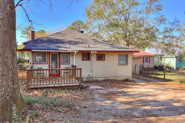 view of rear view of property