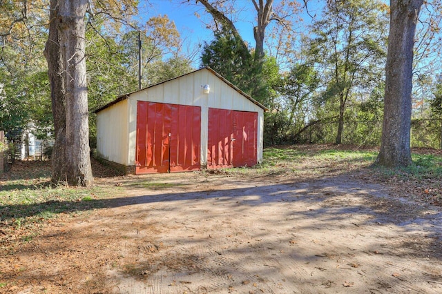 view of outdoor structure