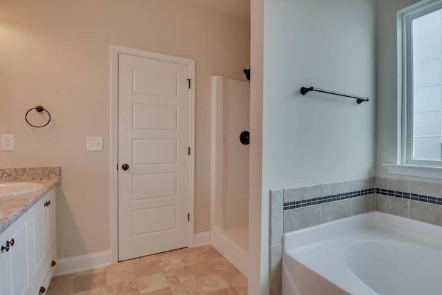 4062 Cottingham Way, Augusta, GA 30909 - full bath featuring a bath, healthy amount of natural light, vanity, and a shower