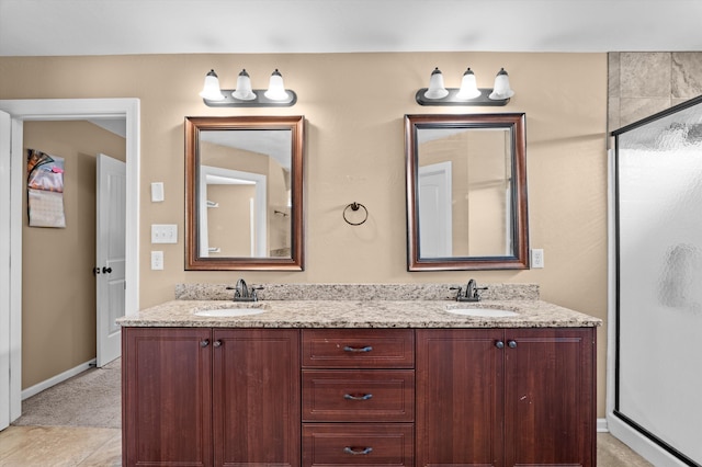436 Sebastian Dr, Grovetown, GA 30813 - full bath featuring a stall shower and double vanity