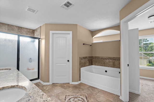 436 Sebastian Dr, Grovetown, GA 30813 - full bath with a shower stall, a bath, and double vanity