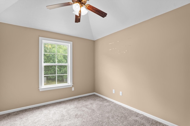 436 Sebastian Dr, Grovetown, GA 30813 - carpeted empty room featuring ceiling fan and vaulted ceiling