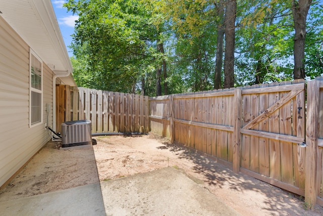 123 Winnipeg Rd, North Augusta, SC 29841 - fenced backyard featuring central air condition unit and a patio
