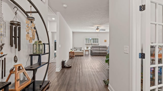 4756 Storey Mill Rd, Hephzibah, GA 30815 - hallway featuring baseboards and dark wood-type flooring