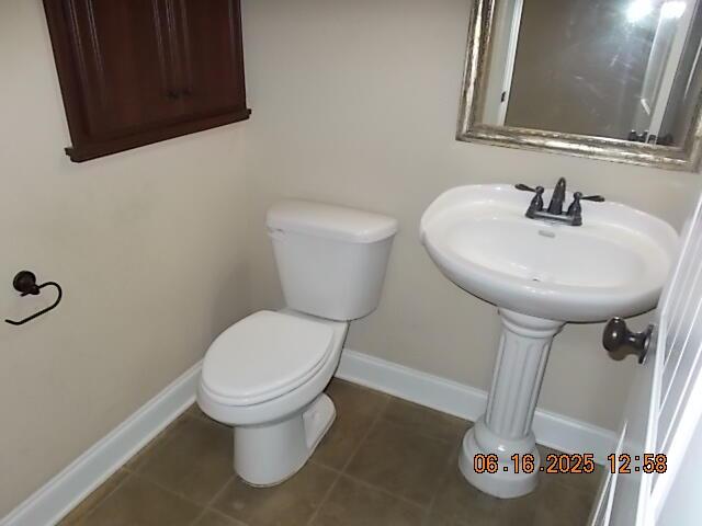 437 Sebastian Dr, Grovetown, GA 30813 - half bathroom with toilet and tile patterned floors