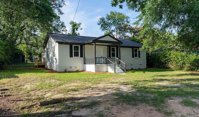 2011 Kennedy Dr, Augusta, GA 30904 - view of front facade featuring crawl space and a front yard