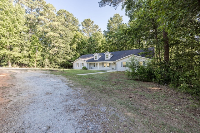 view of front of property with a porch