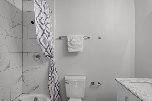 4221 Cap Chat St, Hephzibah, GA 30815 - full bathroom with vanity and shower / tub combo with curtain