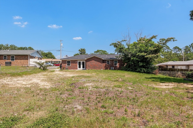 4221 Cap Chat St, Hephzibah, GA 30815 - view of yard with french doors