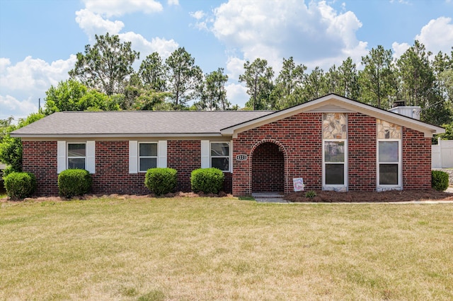 4221 Cap Chat St, Hephzibah, GA 30815 - ranch-style home with a front yard and brick siding