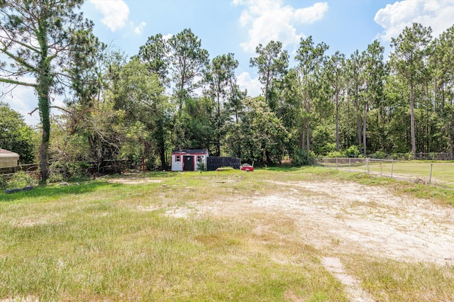 4221 Cap Chat St, Hephzibah, GA 30815 - view of yard with a storage unit