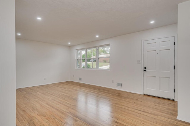 interior space with light wood-type flooring