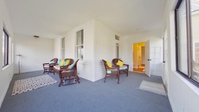 view of sunroom / solarium