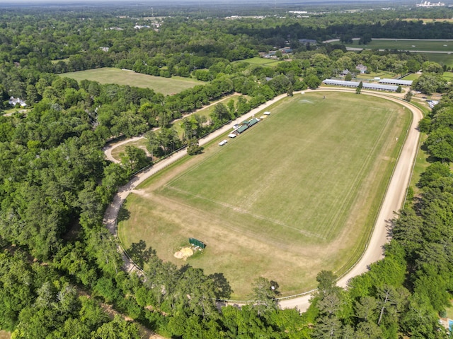 drone / aerial view featuring a rural view