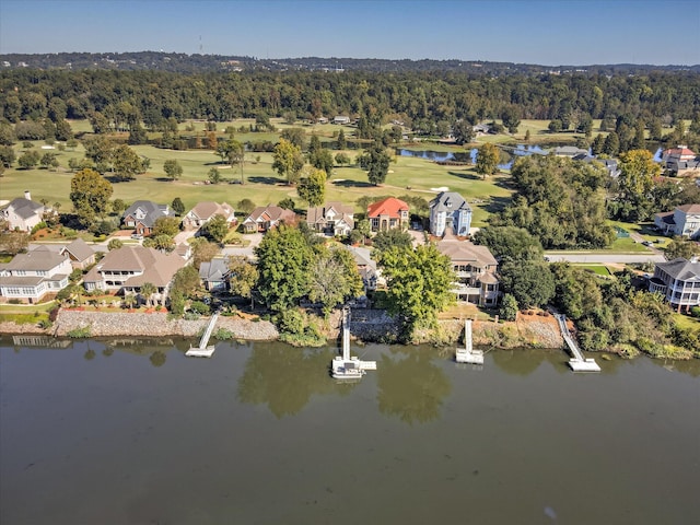 324 E Shoreline Dr, North Augusta, SC 29841 - aerial perspective of suburban area with a large body of water and a golf course