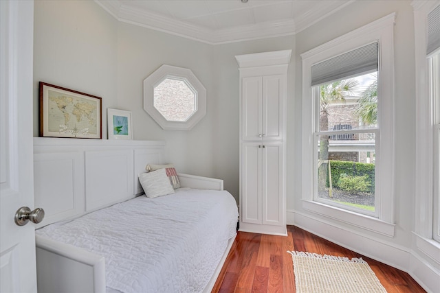 324 E Shoreline Dr, North Augusta, SC 29841 - bedroom featuring wood finished floors and ornamental molding