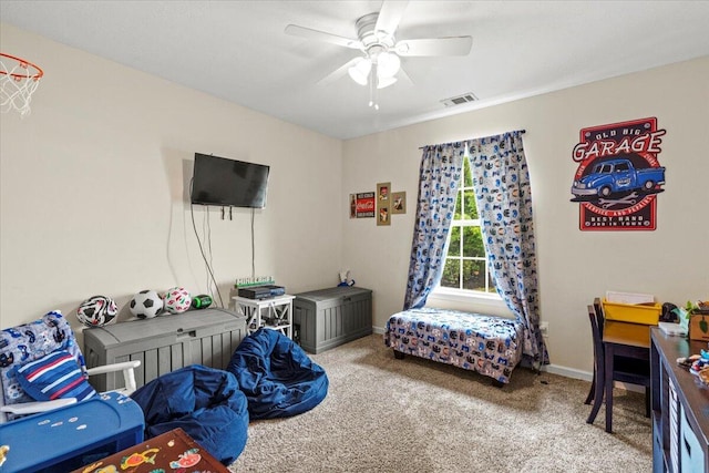 752 Keyes Dr, Grovetown, GA 30813 - carpeted bedroom featuring baseboards and ceiling fan