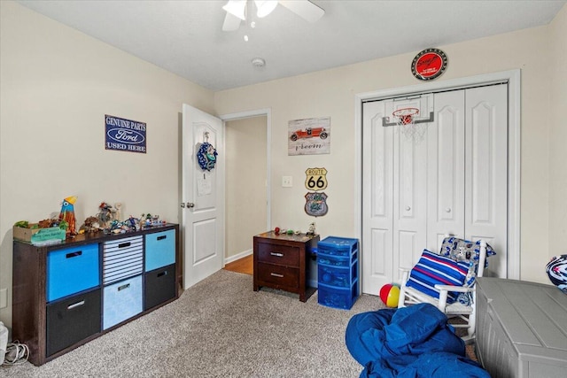 752 Keyes Dr, Grovetown, GA 30813 - recreation room featuring ceiling fan and carpet floors