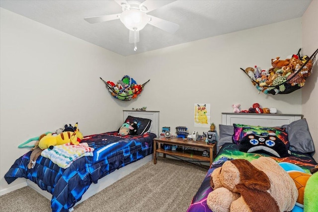 752 Keyes Dr, Grovetown, GA 30813 - bedroom with carpet, ceiling fan, and baseboards