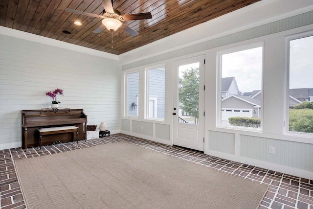 view of sunroom