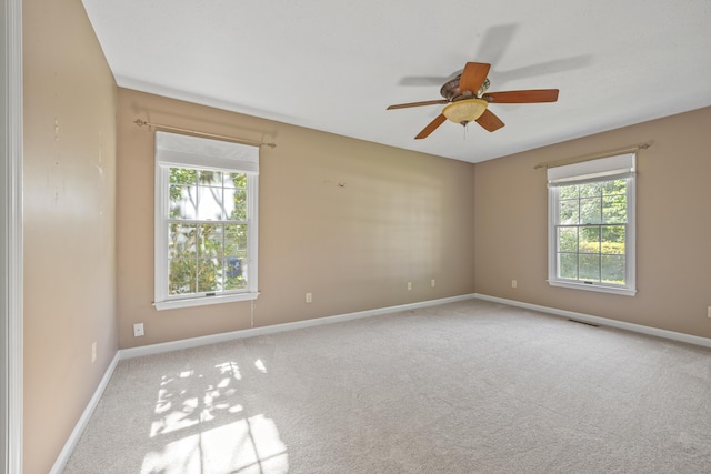 40 Driftwood Ct, Aiken, SC 29801 - carpeted empty room with plenty of natural light, a ceiling fan, and baseboards