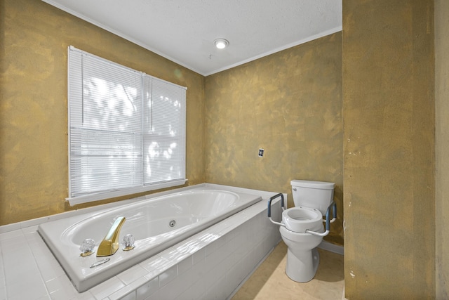 40 Driftwood Ct, Aiken, SC 29801 - full bath with toilet, a whirlpool tub, and crown molding