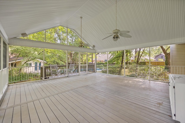 40 Driftwood Ct, Aiken, SC 29801 - wooden deck featuring a ceiling fan