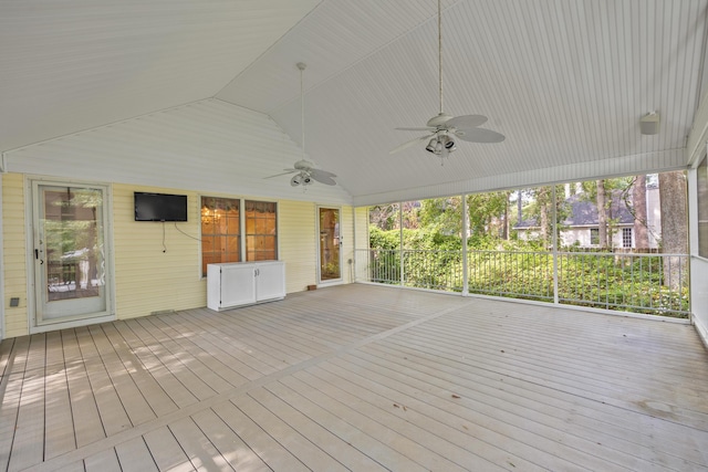 40 Driftwood Ct, Aiken, SC 29801 - wooden deck with ceiling fan