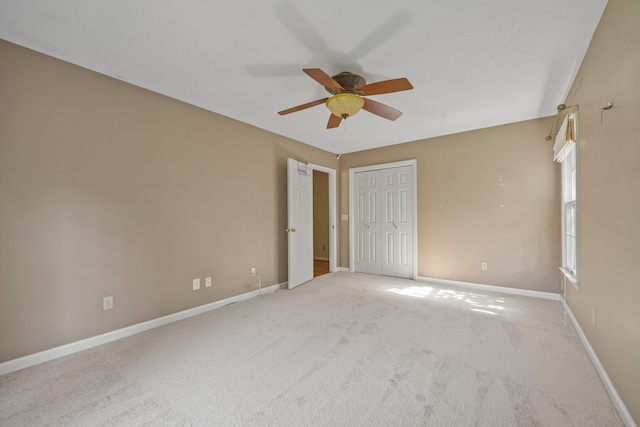 40 Driftwood Ct, Aiken, SC 29801 - unfurnished bedroom featuring carpet floors, baseboards, a closet, and ceiling fan