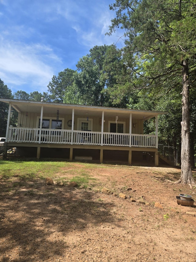 3706 Cooter Creek Rd, Elberton, GA 30635 - view of front of property featuring board and batten siding and a porch